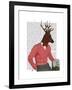 Deer at the Bar-Fab Funky-Framed Art Print