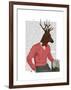 Deer at the Bar-Fab Funky-Framed Art Print