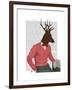 Deer at the Bar-Fab Funky-Framed Art Print