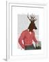 Deer at the Bar-Fab Funky-Framed Art Print