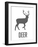 Deer Black-NaxArt-Framed Art Print