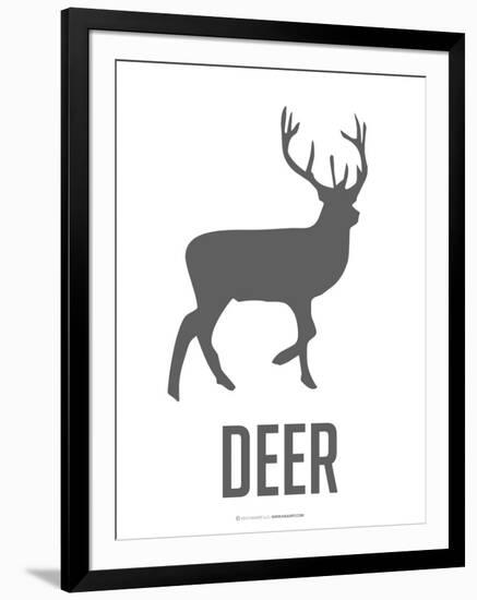 Deer Black-NaxArt-Framed Art Print