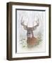 Deer Buck Portrait-Ron Jenkins-Framed Art Print