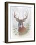 Deer Buck Portrait-Ron Jenkins-Framed Art Print