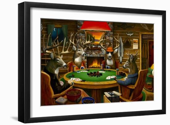 Deer Camp-Leo Stans-Framed Art Print