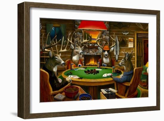 Deer Camp-Leo Stans-Framed Art Print