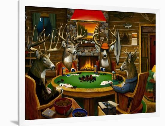 Deer Camp-Leo Stans-Framed Art Print