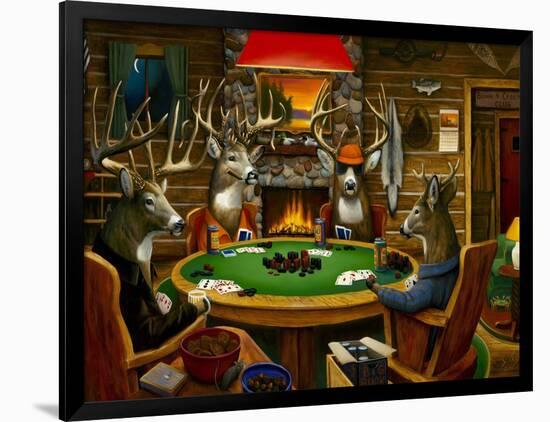 Deer Camp-Leo Stans-Framed Art Print