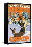 Deer Camp-null-Framed Stretched Canvas