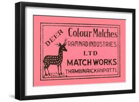 Deer Colour Matches-null-Framed Art Print