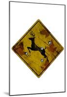 Deer Crossing Hunting Sign-null-Mounted Poster