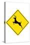 Deer Crossing-null-Stretched Canvas