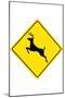 Deer Crossing-null-Mounted Poster