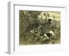 Deer Dog Hunt Austira 1891-null-Framed Premium Giclee Print