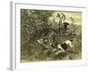 Deer Dog Hunt Austira 1891-null-Framed Giclee Print