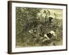 Deer Dog Hunt Austira 1891-null-Framed Giclee Print