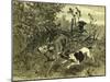 Deer Dog Hunt Austira 1891-null-Mounted Giclee Print