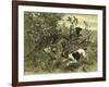 Deer Dog Hunt Austira 1891-null-Framed Giclee Print