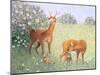 Deer Family-Pat Scott-Mounted Giclee Print