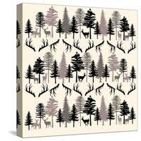 Deer Forest BT-Erin Clark-Stretched Canvas