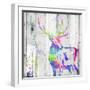 Deer Gaze Colorful-OnRei-Framed Art Print