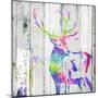 Deer Gaze Colorful-OnRei-Mounted Art Print