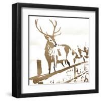 Deer Gaze-OnRei-Framed Art Print