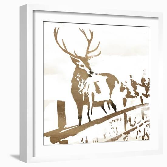 Deer Gaze-OnRei-Framed Art Print