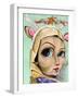 Deer Girl-Coco Electra-Framed Art Print