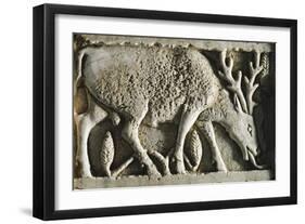 Deer Grazing, Ivory Panel from Arslan Tash, Syria, 8th Century BC-null-Framed Giclee Print