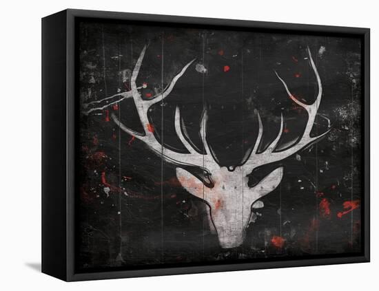 Deer Head-OnRei-Framed Stretched Canvas