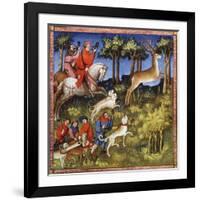 Deer Hunt, 15th Century-null-Framed Giclee Print