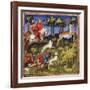 Deer Hunt, 15th Century-null-Framed Giclee Print