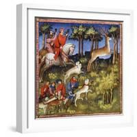 Deer Hunt, 15th Century-null-Framed Giclee Print