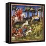 Deer Hunt, 15th Century-null-Framed Stretched Canvas