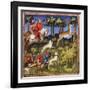 Deer Hunt, 15th Century-null-Framed Premium Giclee Print