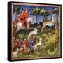 Deer Hunt, 15th Century-null-Framed Stretched Canvas