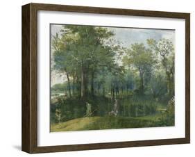 Deer Hunt in Marshy Undergrowth-Niederländischer Meister-Framed Giclee Print