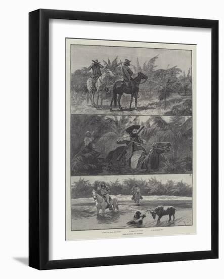 Deer-Hunting in Florida-Richard Caton Woodville II-Framed Giclee Print