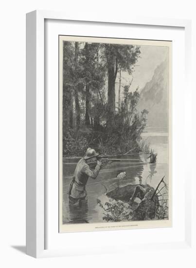 Deer-Hunting in the Forest of the Adirondack Mountains-Richard Caton Woodville II-Framed Giclee Print