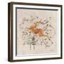 Deer II-Cheri Blum-Framed Art Print