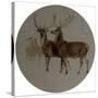 Deer in a Landscape (Studies of Deer) (Oil on Canvas)-Edwin Landseer-Stretched Canvas