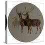 Deer in a Landscape (Studies of Deer) (Oil on Canvas)-Edwin Landseer-Stretched Canvas