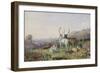 Deer in a Landscape-George Barret the Younger-Framed Giclee Print