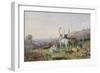 Deer in a Landscape-George Barret the Younger-Framed Giclee Print