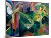 Deer in Cloister Garden, 1912-Franz Marc-Mounted Giclee Print