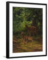 Deer in Repose, 1867-Rosa Bonheur-Framed Giclee Print