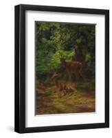 Deer in Repose, 1867-Rosa Bonheur-Framed Giclee Print