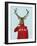 Deer in Ski Sweater-Fab Funky-Framed Art Print