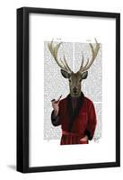 Deer in Smoking Jacket-Fab Funky-Framed Poster